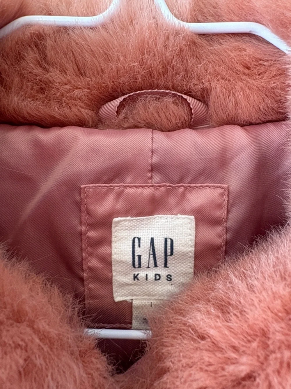 Fuzzy faux fur blush pink jacket